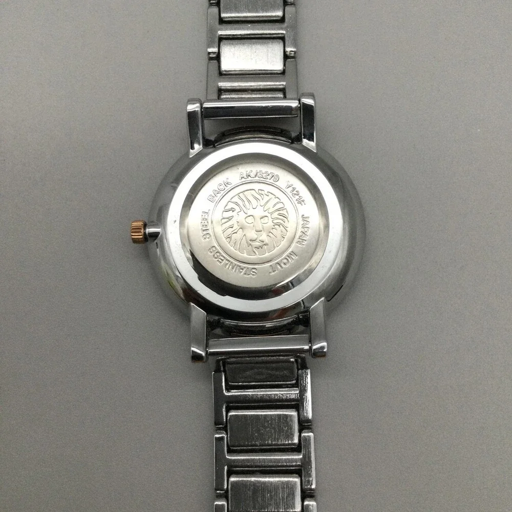 Anne Klein Womens Watch 32mm Two Tone Diamond Bracelet AK/3279 New Battery